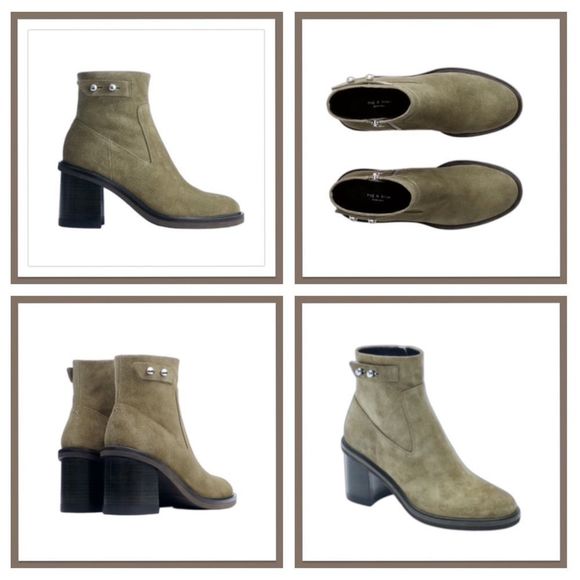 Rag & Bone Soren Boot in Olive Suede - Picture 3 of 16